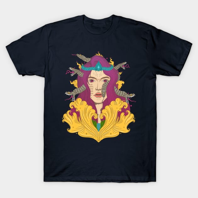 Medusa T-Shirt by kimutkirby